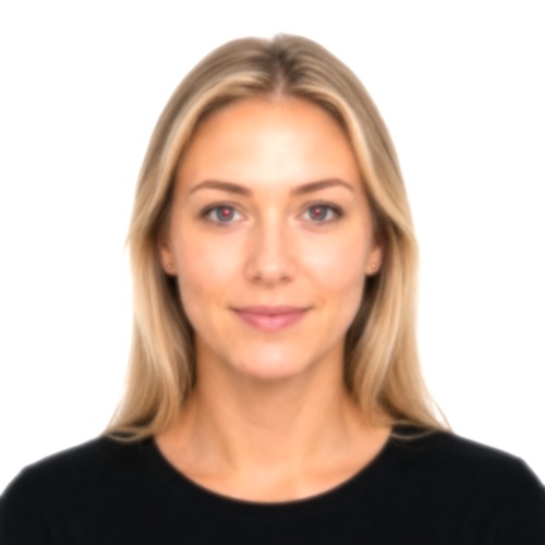 Poor lighting or focus passport photo example