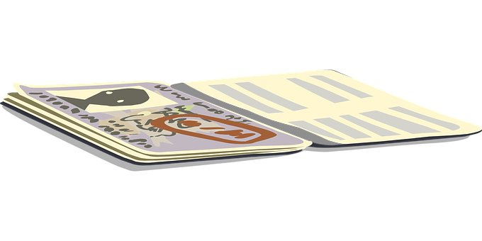 An illustration of a passport