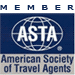 Member of American Society of Travel Agents